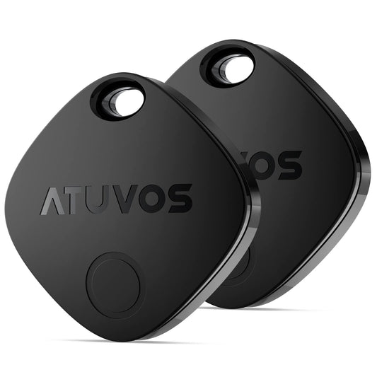 ATUVOS Air Tracker Tag 2 Pack, Luggage Tracker Key Finder Work with Apple Find My APP (iOS Only, Android not Supported), Bluetooth Item Locator for Car Key, Bag, Wallet, Suitcase, Replaceable Battery 🍁 All In One Marketplace Canada