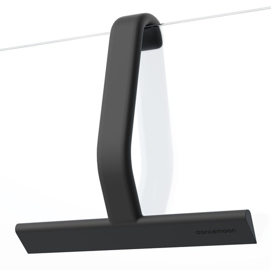 dancemoon JustHang Shower Squeegee for Glass Doors, All-One-Piece Silicone with Built-in Hook Design for Easy Hanging, Household Window Mirror Squeegee for Bathroom, Glass, Tile Wall,Car 10-Inch Black 🍁 All In One Marketplace Canada