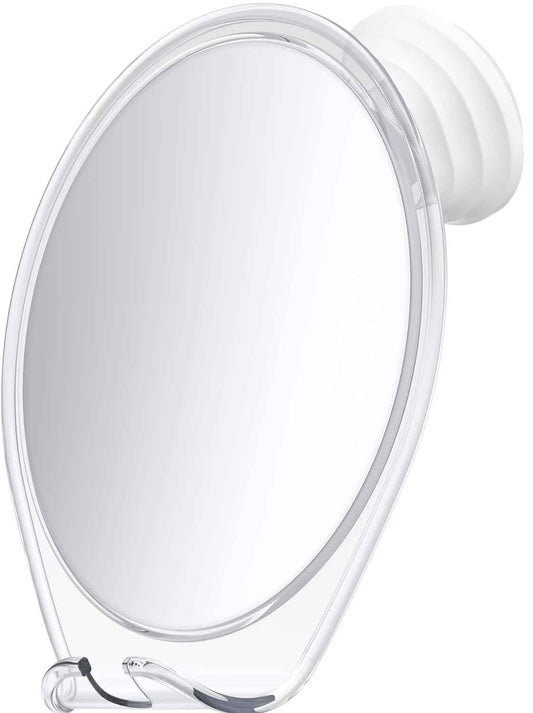 HONEYBULL Fogless Shower Mirror with Suction Mount & Swivel – Anti-Fog Acrylic Bathroom Mirror for Shaving – Built-in Razor Holder, Easy Install, Home Shower Accessory (White) 🍁 All In One Marketplace Canada