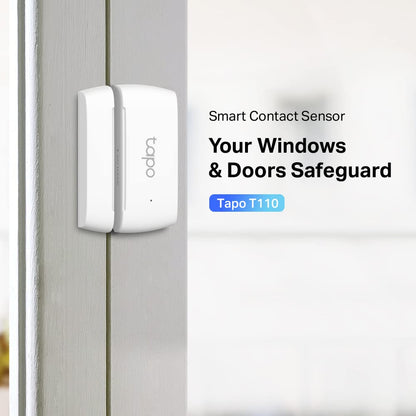 TP-Link Tapo T110 Contact Sensor, White, Requires Tapo Hub, Long Battery Life, Real-Time Notification, Smart Action 🍁 All In One Marketplace Canada