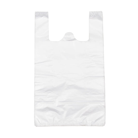 T Shirt Bags Plastic Grocery Bags with Handles for Merchandise and Supermarket, Bolsas De Plastico Para Negocio, 12 x 20 Inch (White, 200Pcs) 🍁 All In One Marketplace Canada