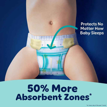 Pampers ZZZ Overnight Diapers, Size 5, Nighttime Protection Disposable Baby Diaper, 1 Pack (Count of 88) 🍁 All In One Marketplace Canada