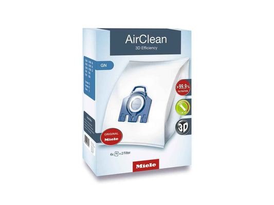 Miele Original AirClean 3D Efficiency GN Dust Bags for Vacuum Cleaners, 4 x Dust Bags, 1 x Motor Protection, 2 x Exhaust Filters - 10123210 🍁 All In One Marketplace Canada