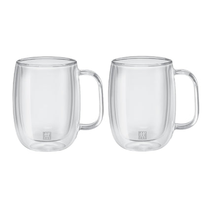 ZWILLING Sorrento Plus 2 Piece Insulated Double-Wall Borosilicate Glass Coffee Mug - 355 ml 🍁 All In One Marketplace Canada