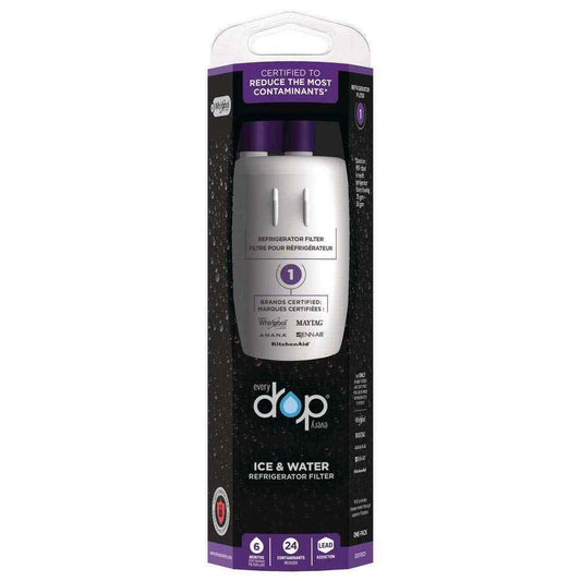 EveryDrop Premium Refrigerator Water Filter Replacement (EDR1RXD1B / Filter 1). The ONLY Water Filter Approved for: Maytag , Whirlpool, KitchenAid, Amana Brand refrigerators. (W10295370A), White 🍁 All In One Marketplace Canada