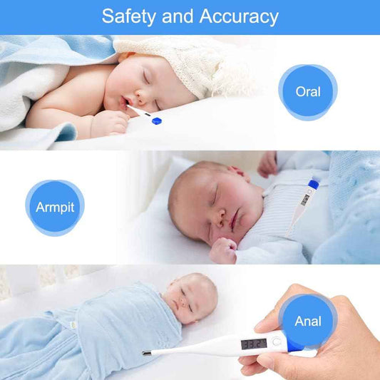 Berrcom Digital Thermometer for Adults and Kids, Oral and Underarm Thermometer for Fever with 30 Seconds Fast Reading, C/F Switchable Rectal Thermometer for Babies 🍁 All In One Marketplace Canada