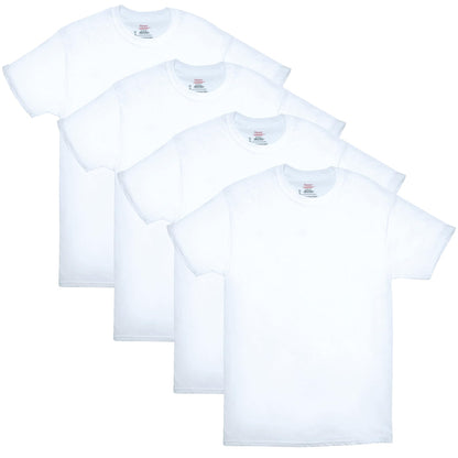 Hanes Mens ComfortSoft 4 Pack Cotton Crewneck T-Shirt. Undershirts, White, 3X-Large US 🍁 All In One Marketplace Canada