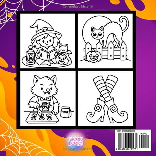 Bold and Easy Halloween Dayz Coloring Book: A Hauntingly Adorable Coloring Book | Hand Drawn Illustrations for Adults and Kids | Simple, Big, and Trick or Treat pages with Ghosts, Mummies, Pumpkins, Cats, Witches, and all things pastel goth