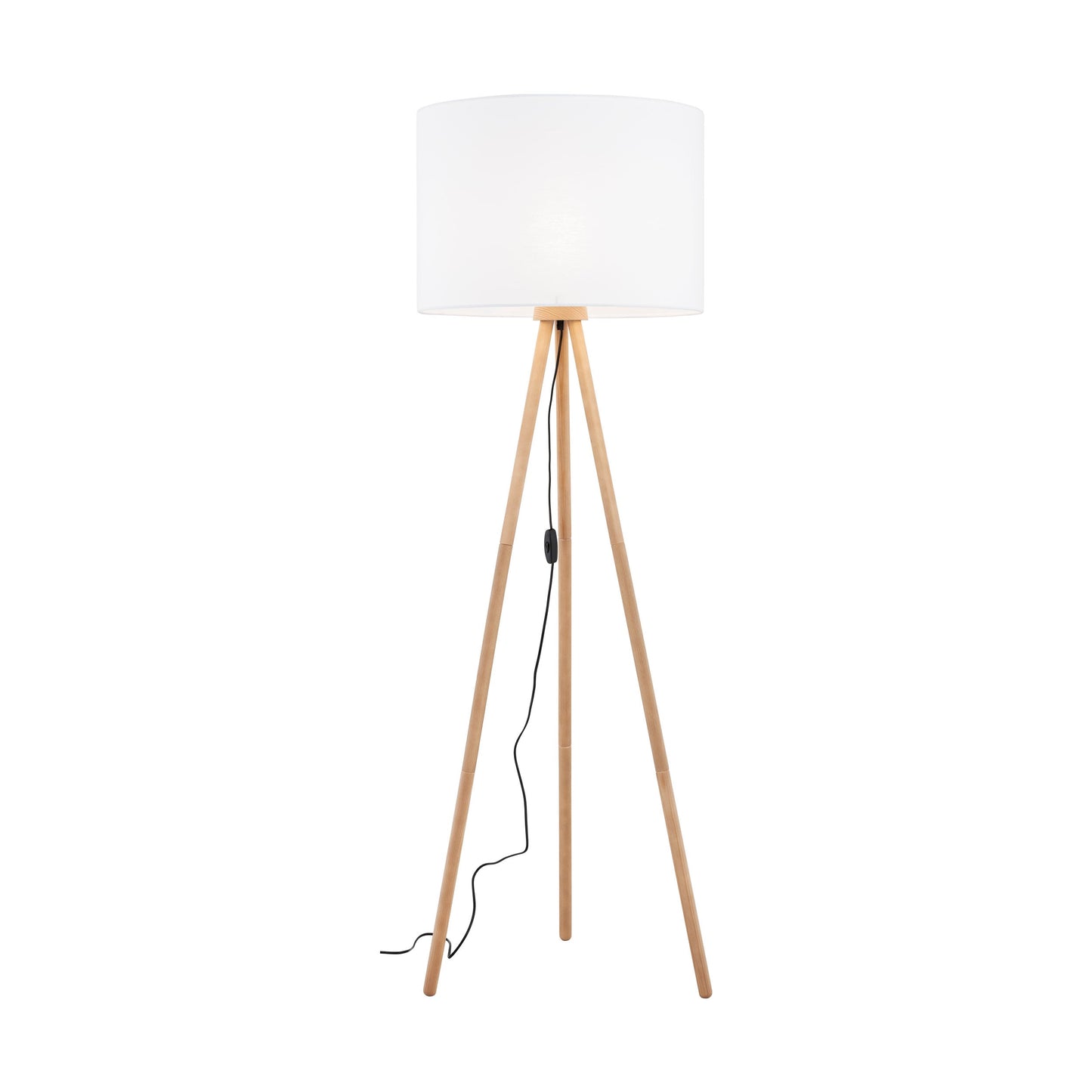 TOKYO Wood & Linen Floor Lamp for Living Room & Bedroom