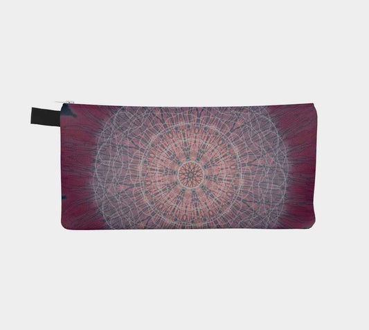 Zippered Cotton Canvas Pencil Case | Meditative Mandala
