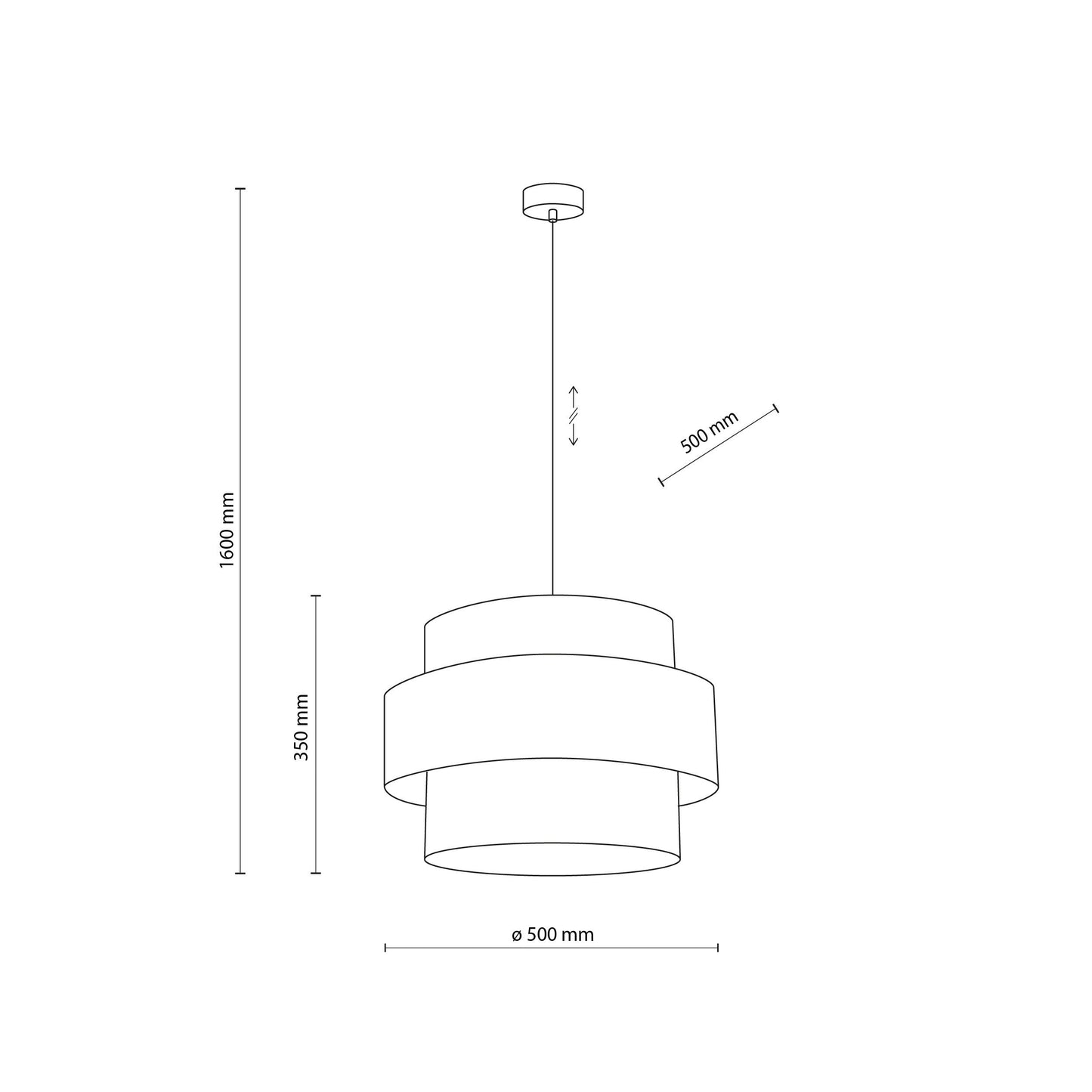 CALISTO JUTE Large Scandinavian Pendant Light for Bedroom, Living Room & Warm Natural Interiors