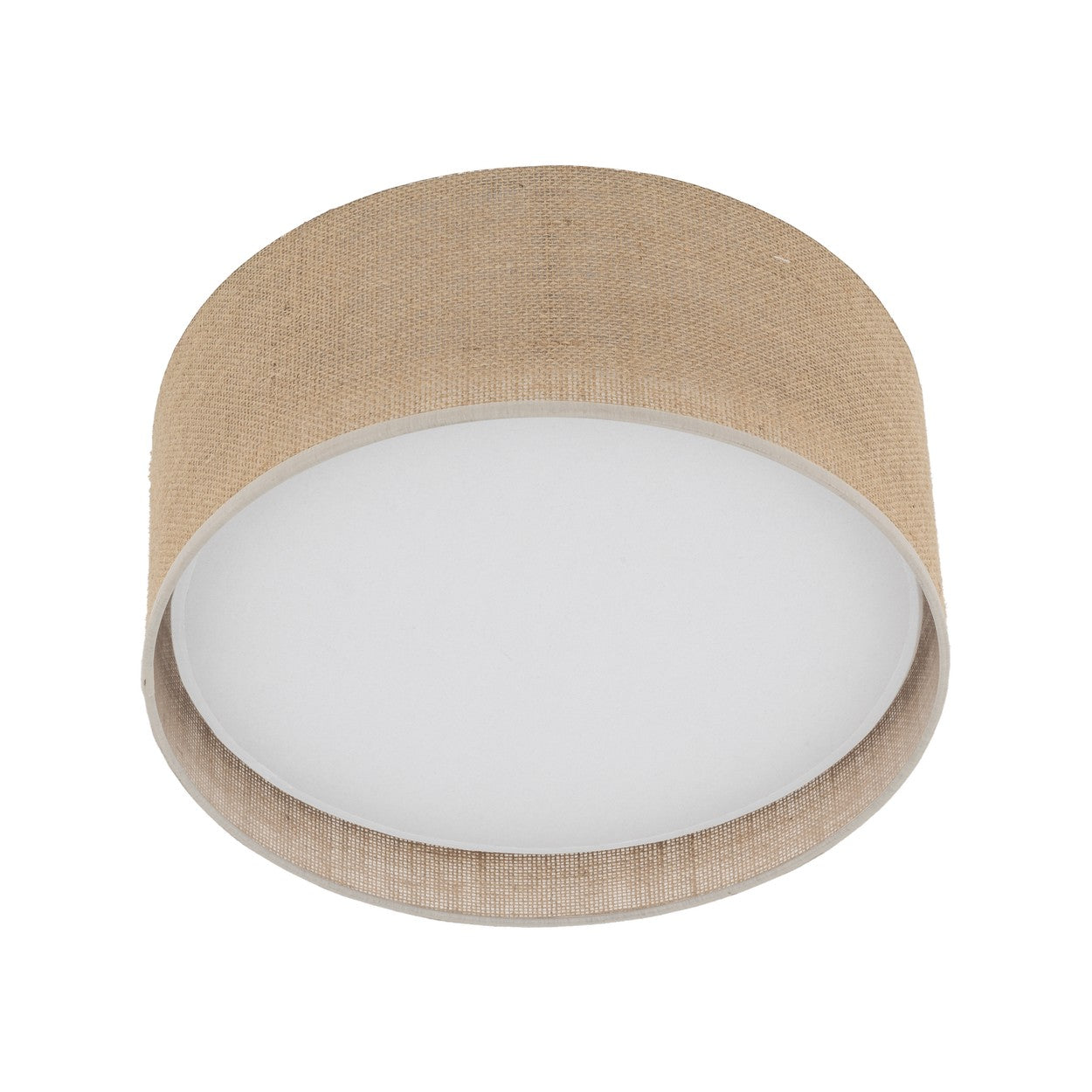 JUTE Natural Woven Flush Mount Ceiling Light Fixture for Kitchen, Hallway & Living Room – Scandinavian Minimalist Lighting - AURABAGS SHOP