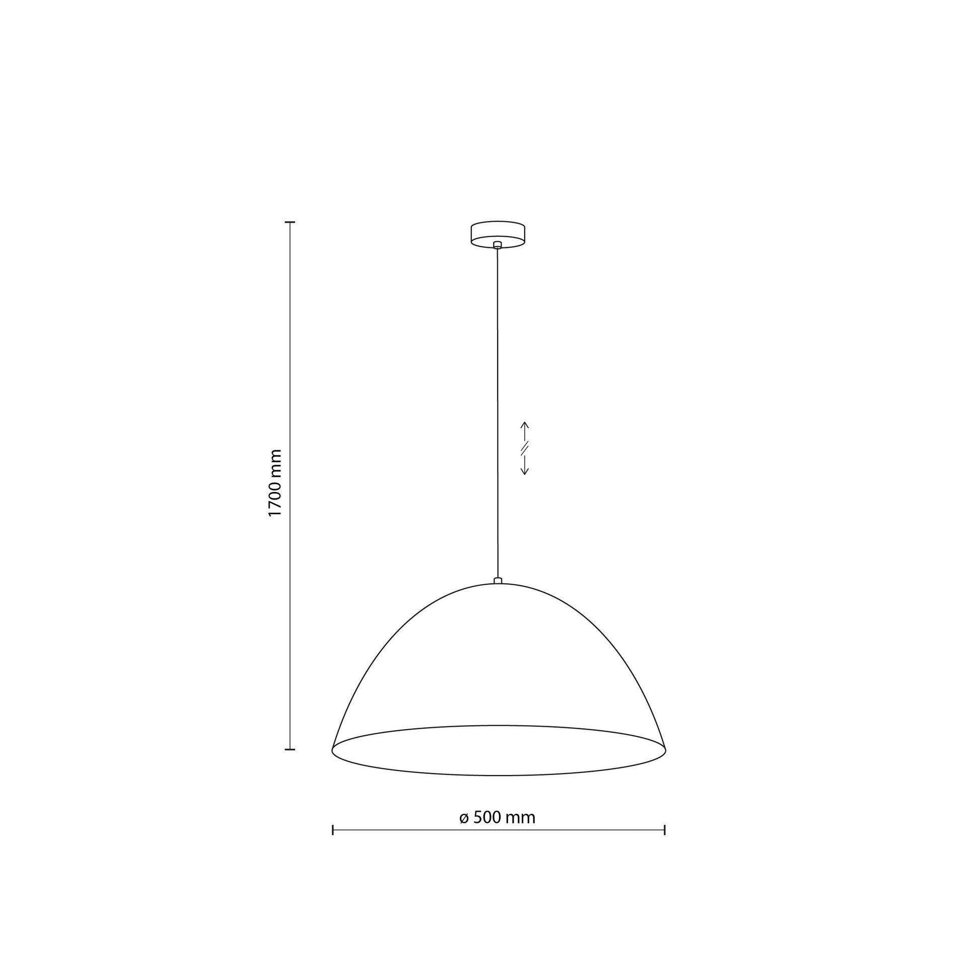 FARO Large Dome Pendant Light for Kitchen Island & Dining Table - AURABAGS SHOP