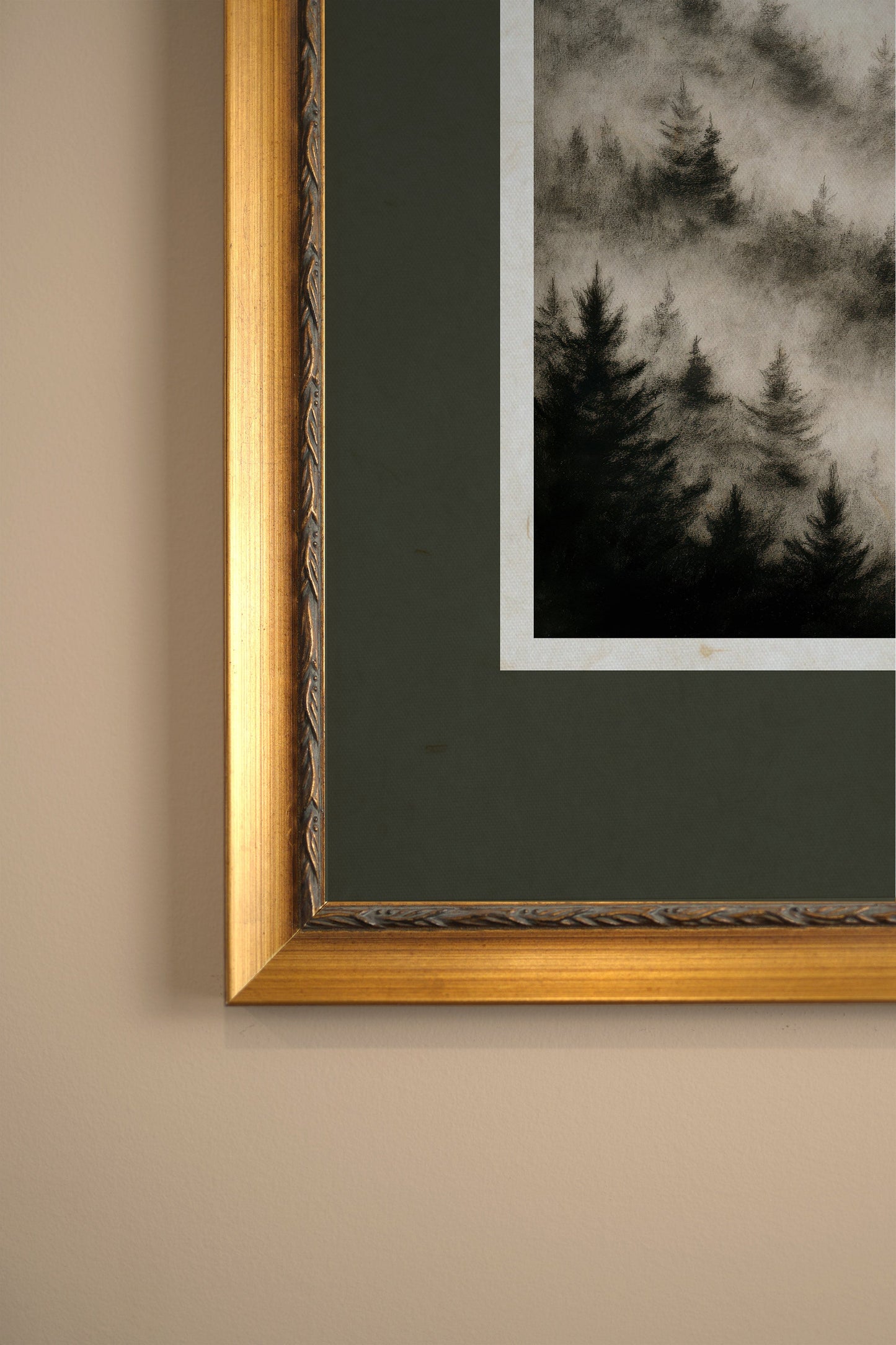FADING TREES, CADRE VINTAGE OR