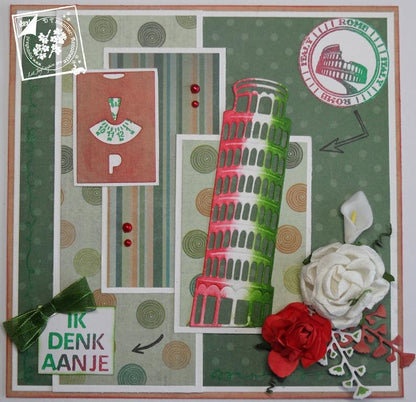 Cutting- Embossing- Debossing die  - Tower of Pisa