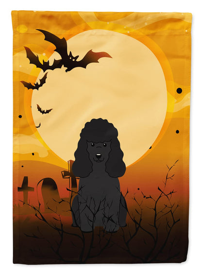 Caroline's Treasures BB4337GF Halloween Poodle Black Flag Garden Size, Small, Multicolor