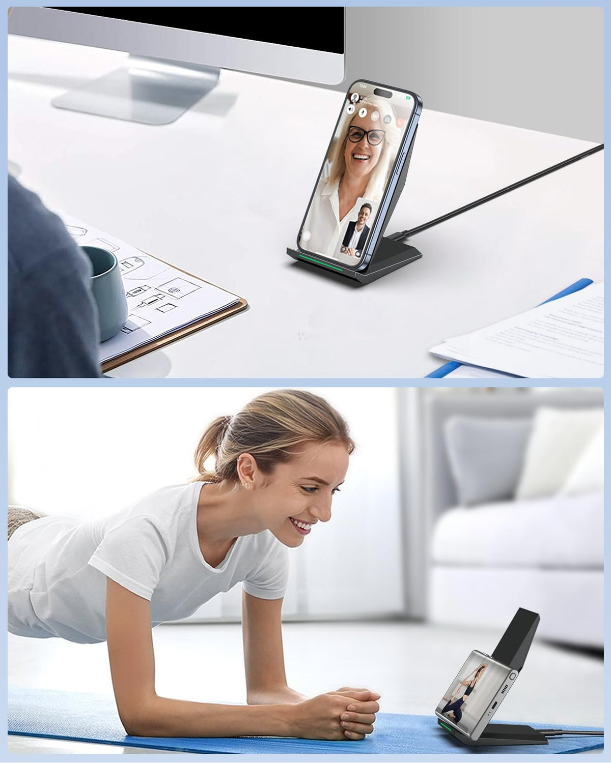 NANAMI Wireless Charger,15W Max Fast Wireless Charging Stand for iPhone 17 16 15 14 13 12 11 Pro Max XS 8,Phone Charger Station for Samsung Galaxy S26 S25 S24 S23 S22 Ultra S21 S20 S10,Pixel 9 8 7 6 5 🍁 All In One Marketplace Canada