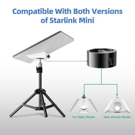 for Starlink Mini Tripod with Adapter(for Both 2025 New&Old Version), Adjustable Tripod Mount for Starlink Mini Dish, Portable Stand Mounting Kit for Star Link Mini Accessories for Outdoor Camping RV 🍁 All In One Marketplace Canada