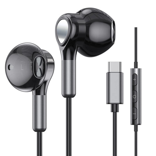 USB C Headphones for Samsung Galaxy S26 S25 S24 S23 S22 S21 S20 A56 A36 A17 A16 Wired USB C Earbuds with Microphone in-Ear USB Type C Earphones for iPhone 17 16 15 Pro Max Plus iPad Air Mini Pixel 10 🍁 All In One Marketplace Canada
