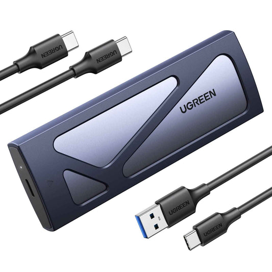 UGREEN M.2 NVMe Enclosure, USB 3.2 Gen2 10Gbps Case for NVMe PCIe M-Key(M+B Key), External SSD Adapter Support UASP Trim for 2280 2260 2242 2230 with 2 Cables, Aluminum Shell Heatsink 🍁 All In One Marketplace Canada