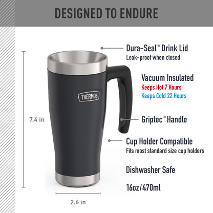 THERMOS ICON Series 16oz Stainless Steel Mug, Granite 🍁 All In One Marketplace Canada