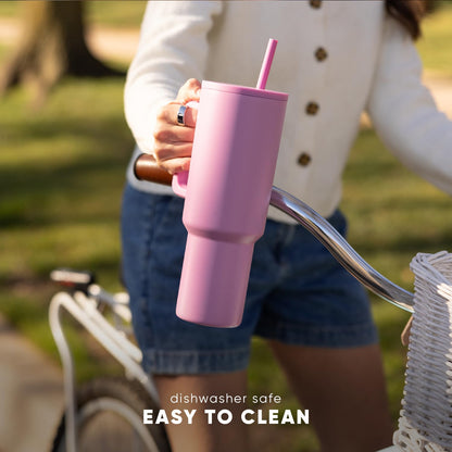 Simple Modern Tumbler with Handle and Straw | 40oz | Lavender 🍁 All In One Marketplace Canada