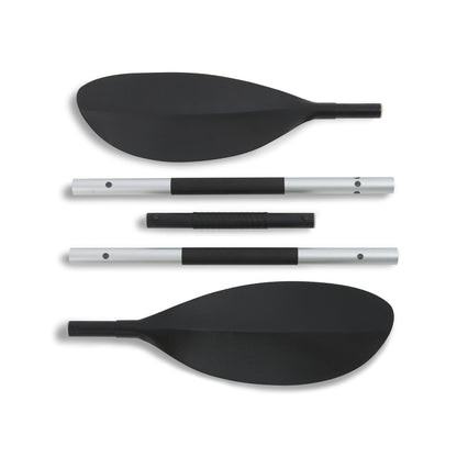 INTEX 69629E 86" Kayak Paddle: Ribbed Spoon Shaped Blades – Durable Lightweight Aluminum Shaft – Comfortable Grips – 3-Position Feather Adjustability – TUV RL Approved 🍁 All In One Marketplace Canada