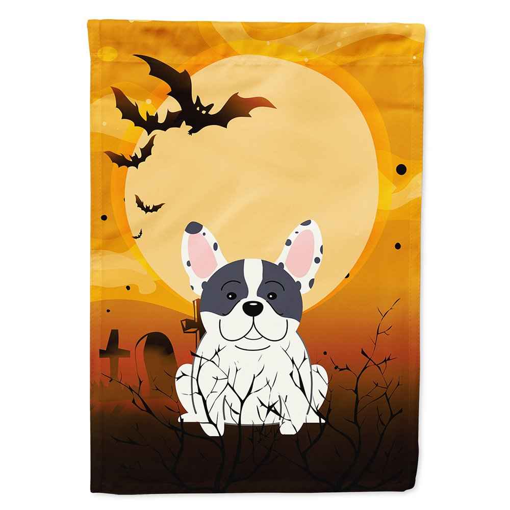 Caroline's Treasures BB4277CHF Halloween French Bulldog Piebald Flag Canvas House Size, Large, Multicolor
