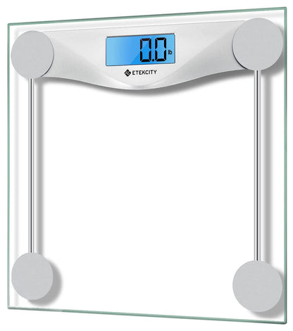 Etekcity Digital Body Weight Bathroom Scale, Large Blue LCD Backlight Display, High Precision Measurements,6mm Tempered Glass, 400 Pounds 🍁 All In One Marketplace Canada