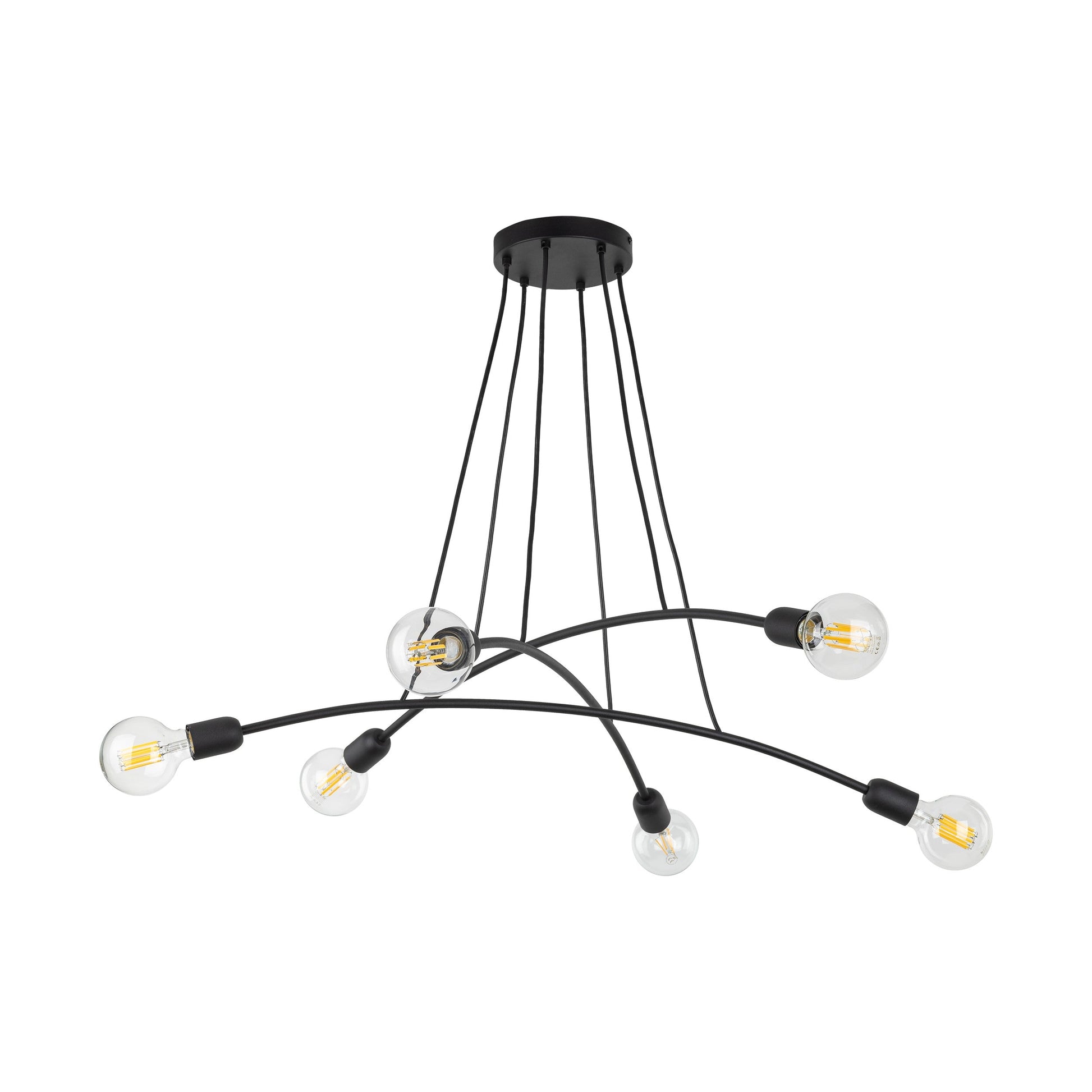 HELIX Black Minimalist Pendant Light 6  (Clearance) - AURABAGS SHOP