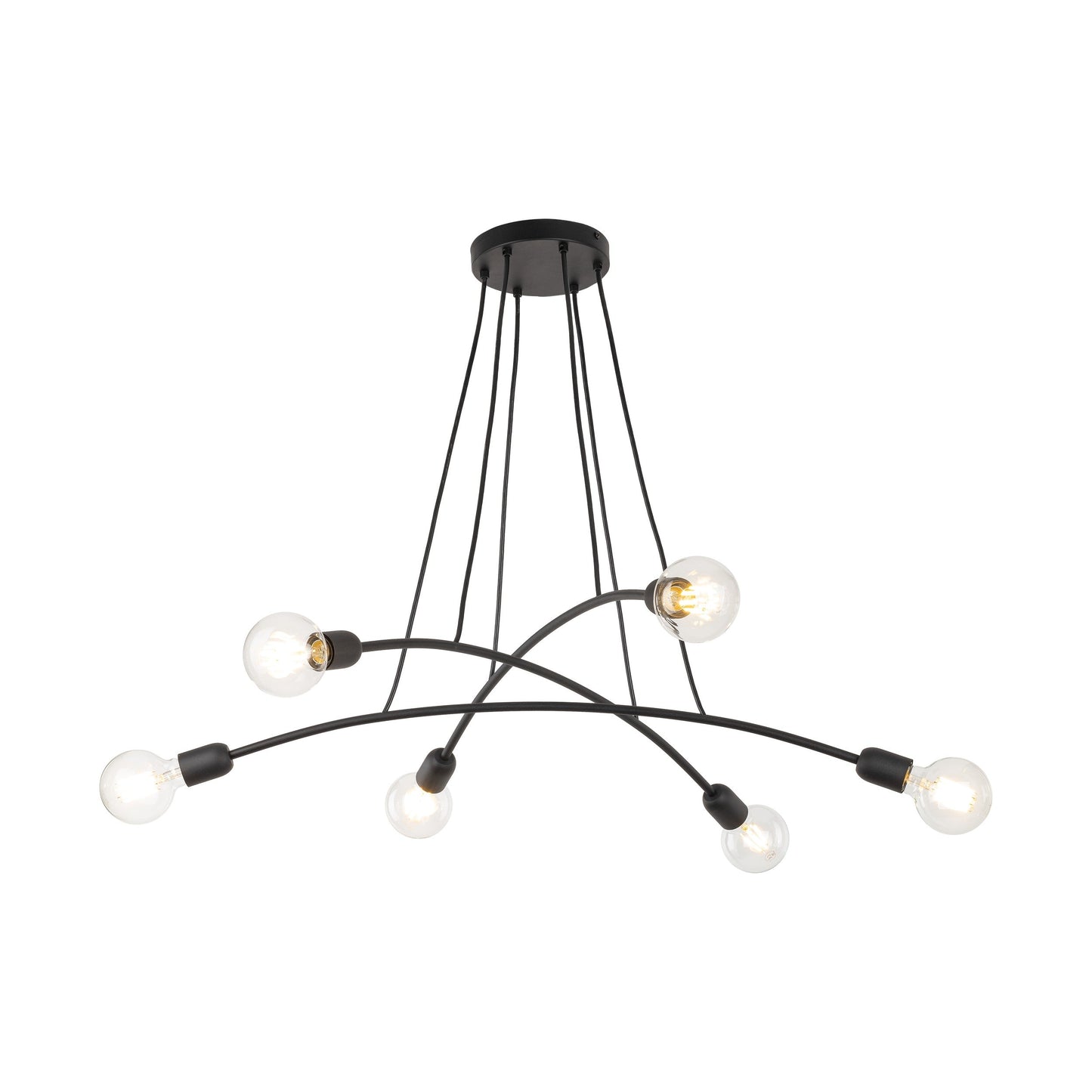 HELIX Black Minimalist Pendant Light 6  (Clearance) - AURABAGS SHOP