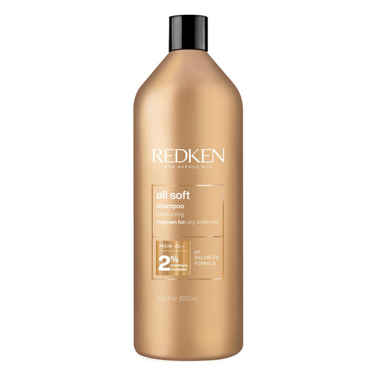 Redken All Soft Shampoo, For Dry/Brittle Hair, Moisturizes & Provides Intense Softness and Shine, With Argan Oil 🍁 All In One Marketplace Canada