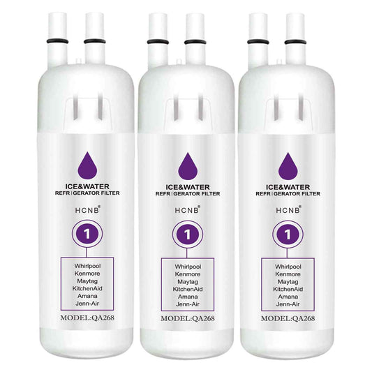 HCNB Refrigerator Water Filter 1 Compatible with Whirlpool W10295370A, W10295370, Kenmore 46-9930, Kenmore 46-9081 and EDR1RXD1 Water Filter (3 Pack,White) 🍁 All In One Marketplace Canada