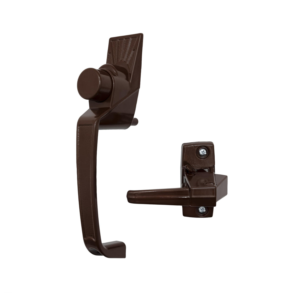 Ideal Security Model 910 Classic Push Button Handle with Latch for Storm Door and Screen Door, Brown 🍁 All In One Marketplace Canada