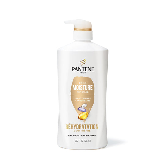 Pantene Shampoo 820 mL, Conditioner 745 mL and Hair Treatment 15 mL Set, Daily Moisture Renewal For Dry Hair, Safe For Color-Treated Hair, 1.58 L Total 🍁 All In One Marketplace Canada