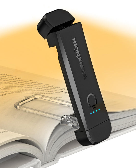 HIONXMGA Book Light for Reading in Bed,Rechargeable LED Reading Light,3 Amber Colors & 7 LEDs Precise Dimming,Portable & Long Lasting, Perfect for Book Worms,Kids(Black) 🍁 All In One Marketplace Canada