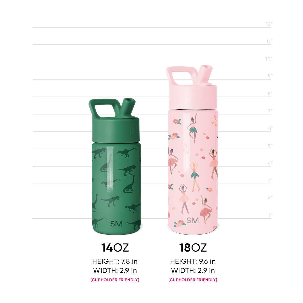 Simple Modern Disney Cars Kids Water Bottle & Toddler Cup | 14oz 🍁 All In One Marketplace Canada