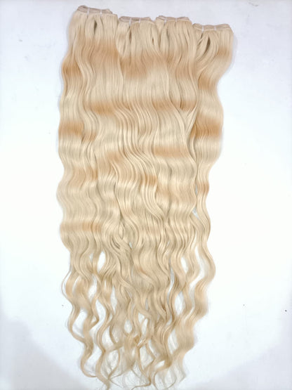 Indian raw 613 blonde wefted hair