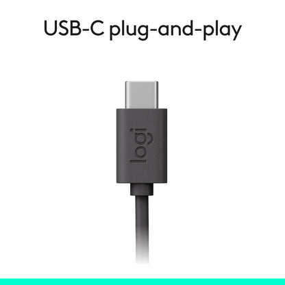 Logitech H391 Wired Headset for PC/Laptop, Stereo Headphones with Noise Canceling Microphone, USB-C, in-Line Controls, Works with Chromebook - Graphite 🍁 All In One Marketplace Canada