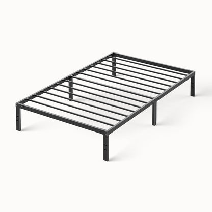 Sweetcrispy Twin Size Bed Frame, 12 Inch Under Bed Storage, Black 🍁 All In One Marketplace Canada
