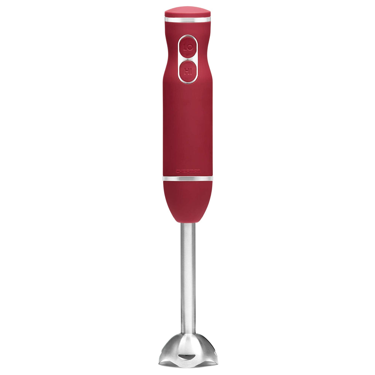 Chefman Immersion Blender, 300W Hand Blender with Stainless Steel Blades, Powerful Electric Ice Crushing 2-speed Control Handheld Food Mixer, Purées, Smoothies, Shakes, Sauces & Soups, Red 🍁 All In One Marketplace Canada