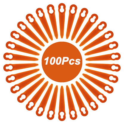 FourShow 100Pcs Plastic Replacement Blades Compatible with STIHL Polycut 2-2 Polycut 3-2 Grass Trimmer FSA 45 FSA 57 FSE 52,Sun Joe 24V-GT10, Redback Swift 40V 🍁 All In One Marketplace Canada