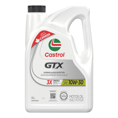 Castrol GTX 10W-30 Conventional Motor Oil, 5 Litres | Made in Canada 🍁 All In One Marketplace Canada