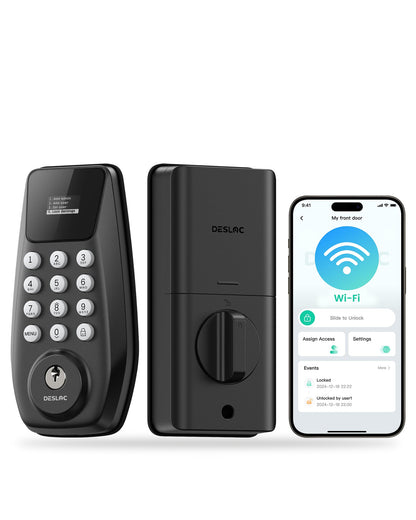 DESLOC C100 Plus Smart Keyless Entry Door Lock with Built-in WiFi 🍁 All In One Marketplace Canada