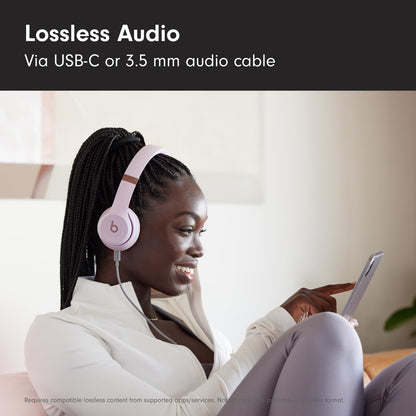 Beats Solo 4 - Wireless Bluetooth On-Ear Headphones, Apple & Android Compatible, Up to 50 Hours of Battery Life - Cloud Pink 🍁 All In One Marketplace Canada