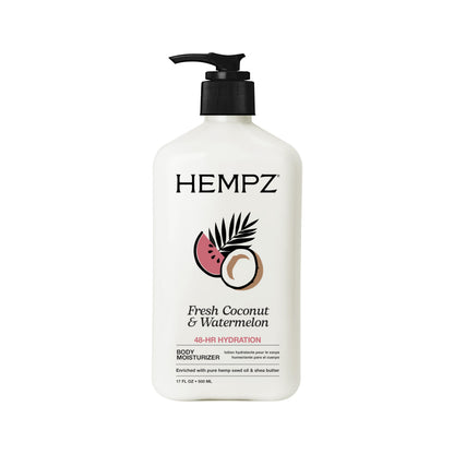 Hempz Body Lotion - Fresh Coconut & Watermelon Daily Moisturizing Cream, Shea Butter Body Moisturizer - Skin Care Products, Hemp Seed Oil - Large 🍁 All In One Marketplace Canada