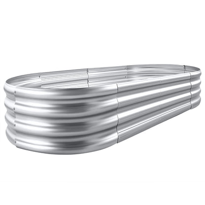 Land Guard Galvanized Raised Garden Bed Kit, Galvanized Planter Raised Garden Boxes Outdoor, Oval Large Metal Raised Garden Beds for Vegetables…… 🍁 All In One Marketplace Canada