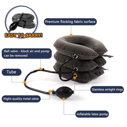 Cervical Neck Traction Device for Instant Neck Pain Relief - Inflatable & Adjustable Neck Stretcher Neck Support Brace, Neck Traction Pillow for Home Use Neck Decompression 🍁 All In One Marketplace Canada