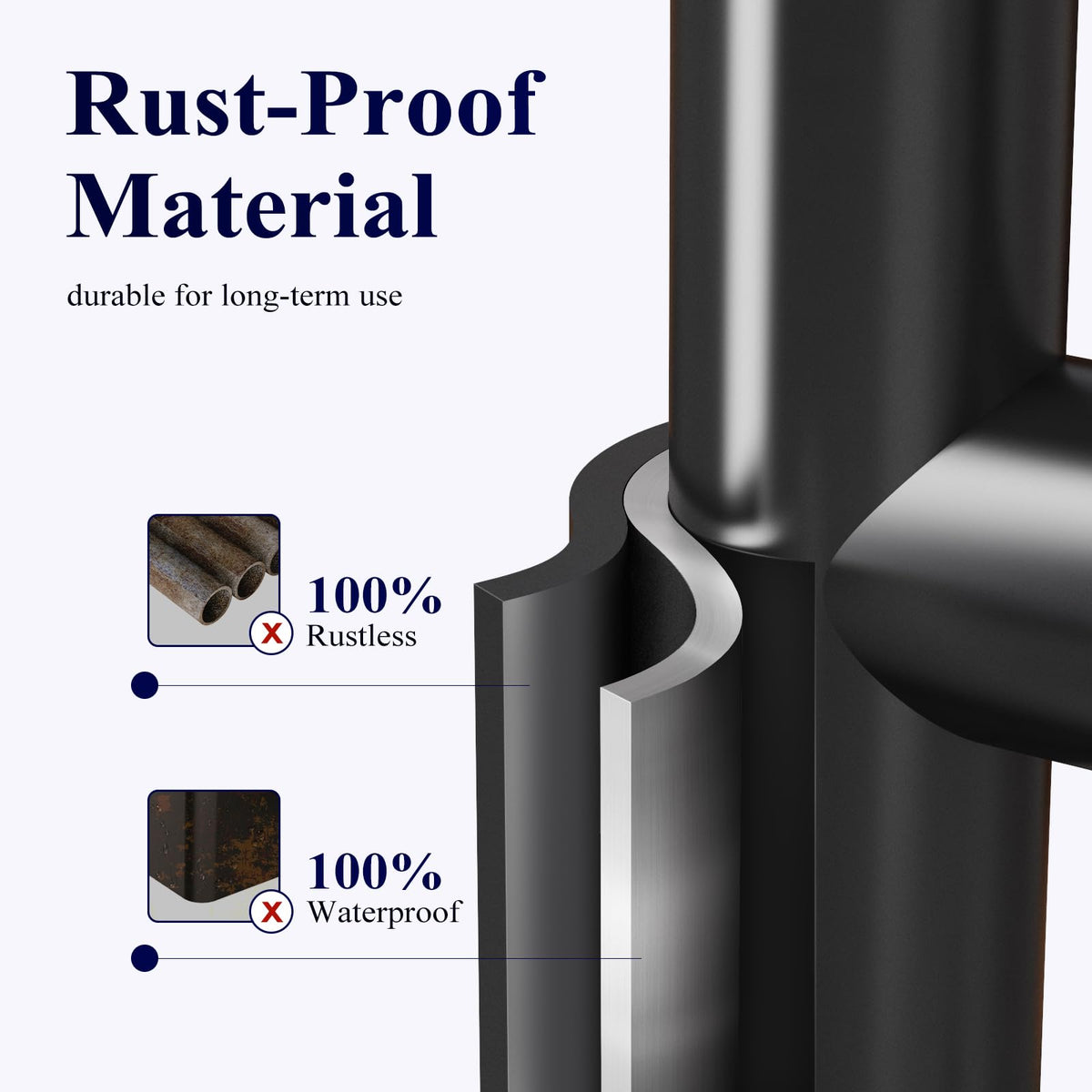 Kitsure Toilet Paper Roll Holder Free Standing – Rustproof Metal Toilet Paper Stand for 4 Rolls with Anti-Slip Base and Shelf for Phone & Small Items, Black, 63.0 x 23.5 x 15.0 cm 🍁 All In One Marketplace Canada
