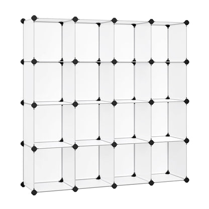 SONGMICS Cube Storage Organizer, 16 Cube Closet Organizers 48.4 x 12.2 x 48.4 Inches, White ULPC44L 🍁 All In One Marketplace Canada